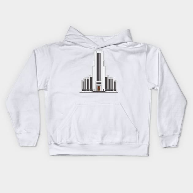 The Moorish Building Kids Hoodie by ocelotlcalli